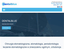 Tablet Screenshot of dentalblue.pl